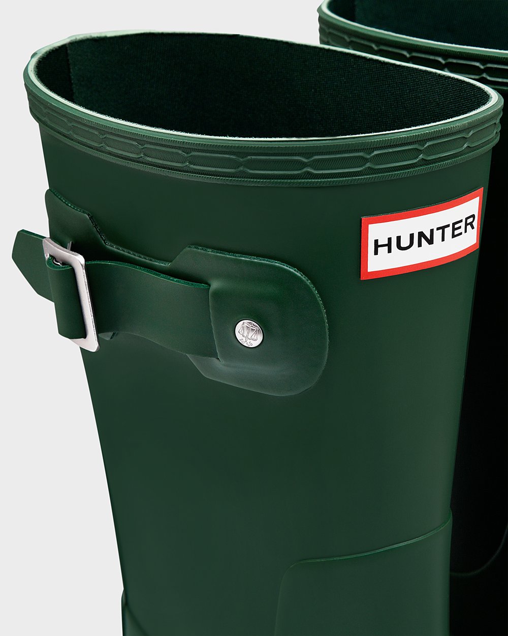 Hunter Original Short Rain Boots - Sale Mens Green - AUYICR856